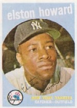 1959 Topps Baseball Cards      395     Elston Howard